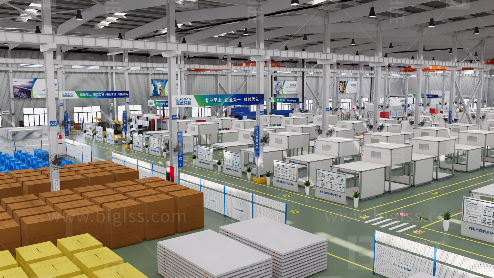 工廠目視化，車間目視化，目視化設計，空間設計